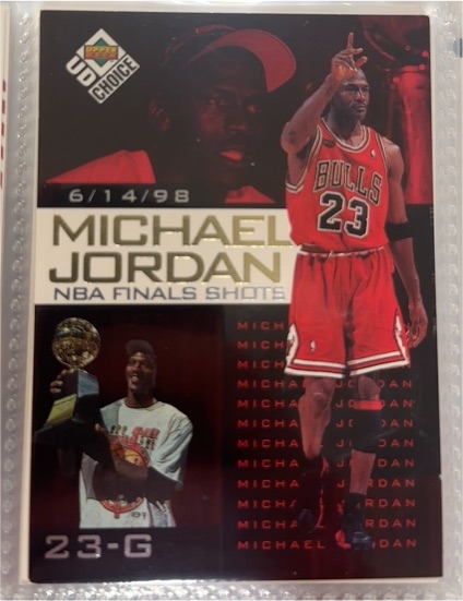1998 Upper Deck Choice NBA Finals Shots #8 Michael Jordan — front