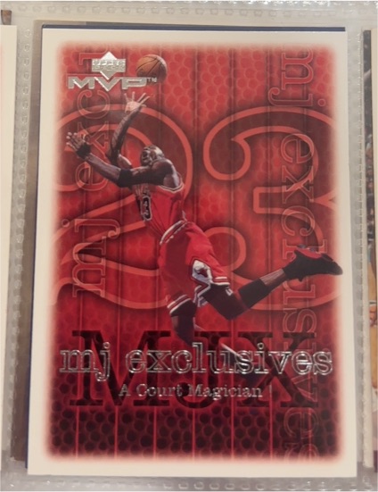 1999-00 Upper Deck MVP #182 Michael Jordan MJ Exclusives — front