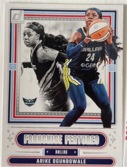 2025 Donruss WNBA #3 Arike Ogunbowale Franchise Features — front