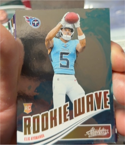 2025 Panini Absolute #RW-EAR Elic Ayomanor Rookie Wave — front