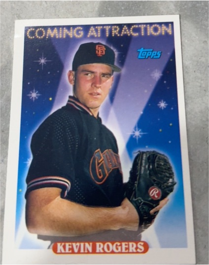 1993 Topps #822 Kevin Rogers — front