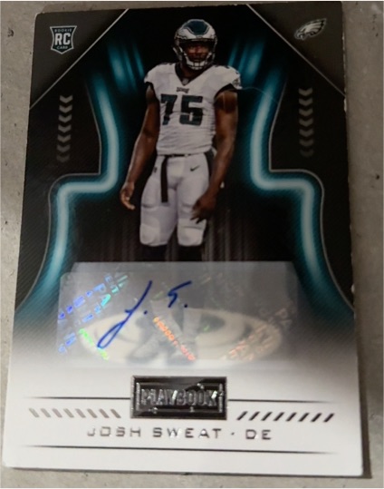 2018 Panini Playbook #175 Josh Sweat — front