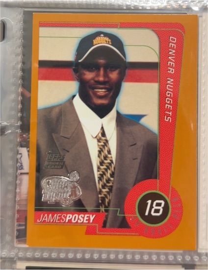1999-00 Topps #119 James Posey Denver Nuggets Rookie Card — front