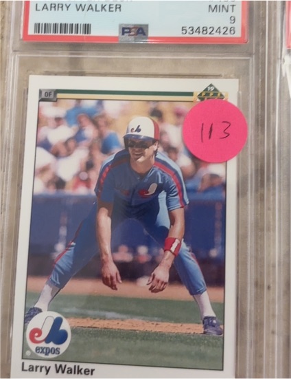 1991 Upper Deck #113 Larry Walker — front