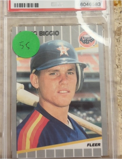 1989 Fleer #353 Craig Biggio Rookie Card — front