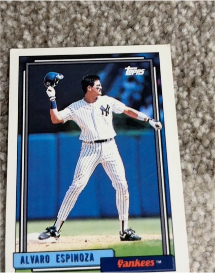 1992 Topps #243 Alvaro Espinoza — front