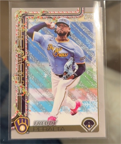 2025 Topps Holiday #H99 Freddy Peralta — front