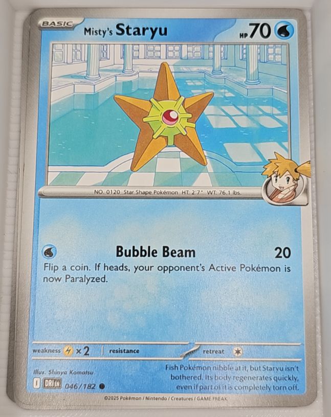2025 Pokemon Scarlet & Violet Destined Rivals #046 Misty's Staryu — front