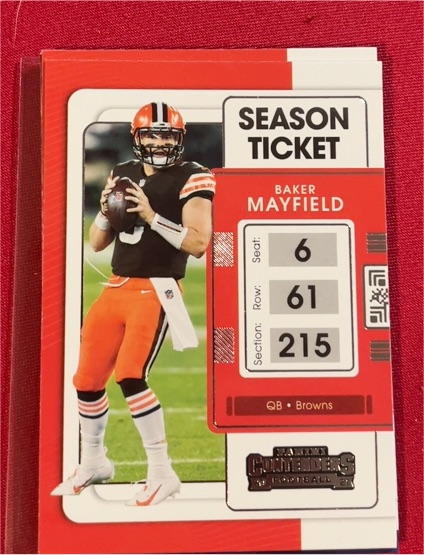 2021 Panini Contenders Season Ticket #22 Baker Mayfield — front