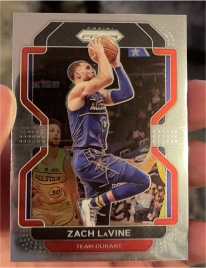 2021-22 Panini Prizm #107 Zach LaVine Team Durant — front