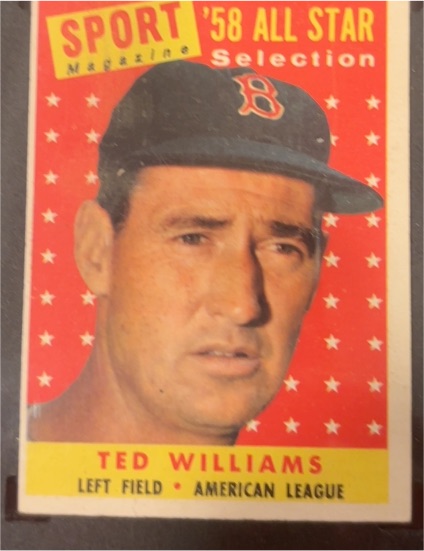 1958 Topps #485 Ted Williams — front