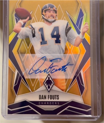 2025 Panini Phoenix Dan Fouts Gold Autograph — front