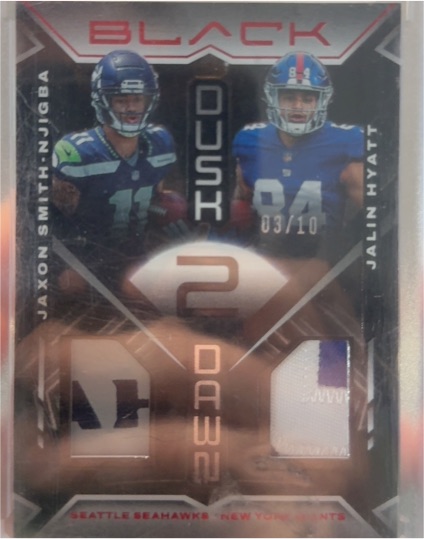 2023 Panini Black Dusk 2 Dawn #D2D-1 Jaxon Smith-Njigba Jalin Hyatt — front