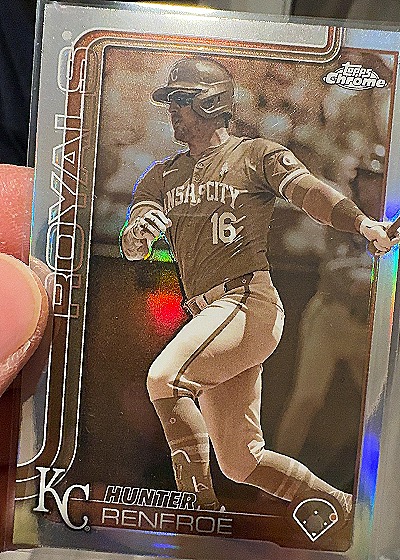 2025 Topps Chrome #125 Hunter Renfroe Sepia Refractor — front