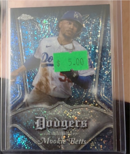 2022 Topps Chrome Pinstriped #P-22 Mookie Betts — front