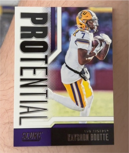 2023 Panini Score #12 Kayshon Boutte Protential — front