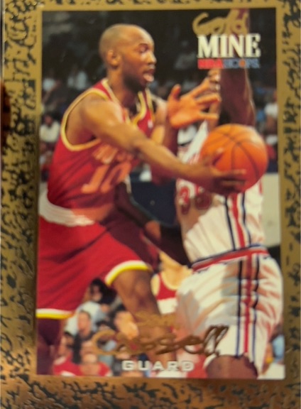1994-95 Skybox #436 Sam Cassell Gold Mine Houston Rockets — front