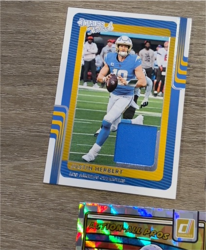 2025 Panini Donruss Threads #DTH-JHT Justin Herbert — front