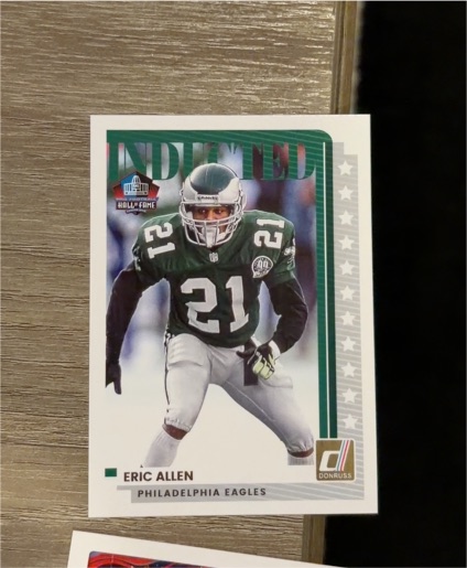 2025 Panini Donruss #I-EAN Eric Allen Inducted Insert — front