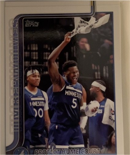 2025-26 Topps Protect Home Court #287 Anthony Edwards — front
