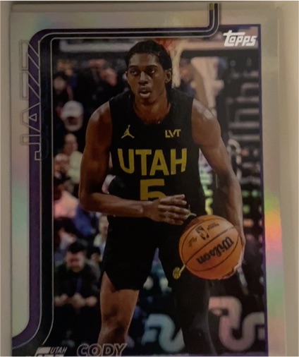2025-26 Topps #130 Cody Williams — front