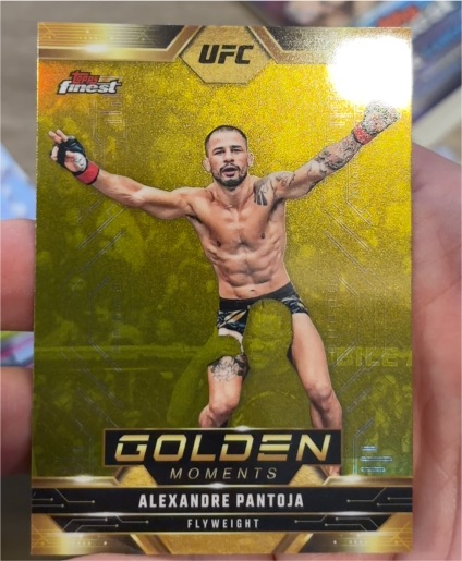 2025 Topps Finest UFC #GM-14 Alexandre Pantoja Golden Moments — front
