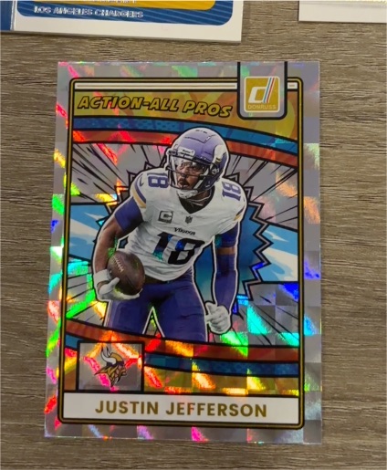 2025 Donruss Action All-Pros #AAP-JJE Justin Jefferson — front