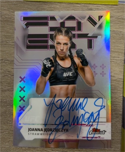 2025 Topps Finest UFC #FA-JK Joanna Jedrzejczyk — front