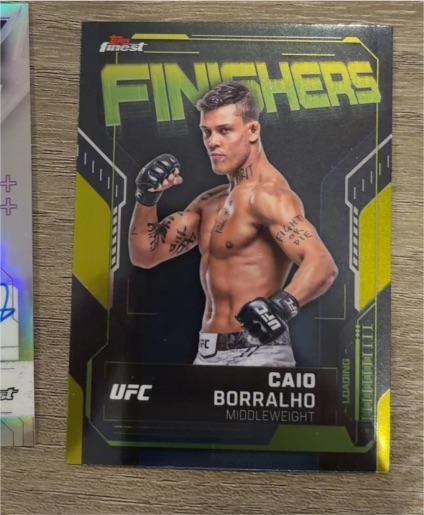 2025 Topps Finest UFC Finishers #FN-20 Caio Borralho — front