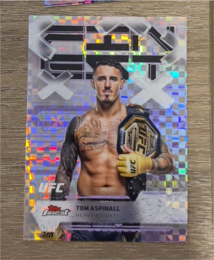 2025 Topps Finest UFC #91 Tom Aspinall — front