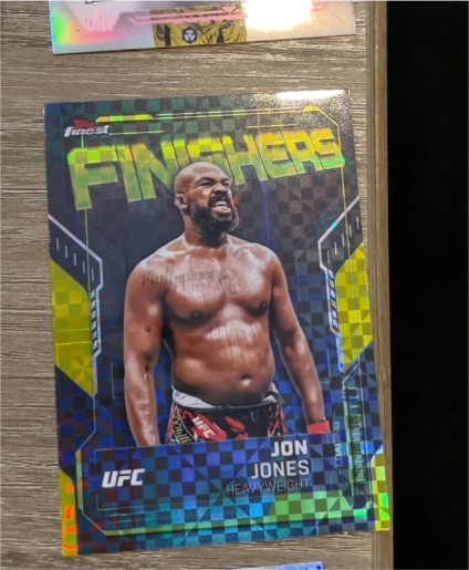 2025 Topps Finest UFC #FN-15 Jon Jones Finishers — front