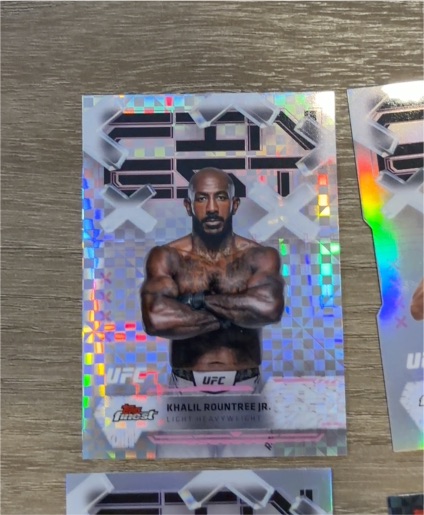 2025 Topps Finest UFC #84 Khalil Rountree Jr. — front
