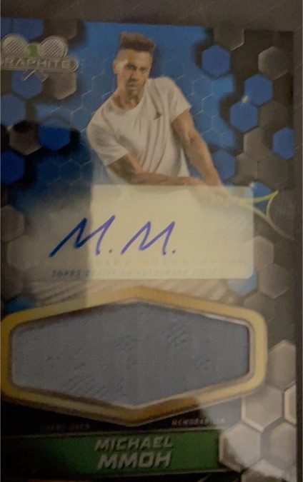 2024 Topps Graphite Tennis Signature Relic Michael Mmoh — front