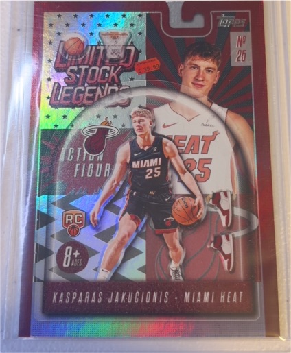 2025-26 Topps Limited Stock Legends #LST-20 Kasparas Jakucionis — front