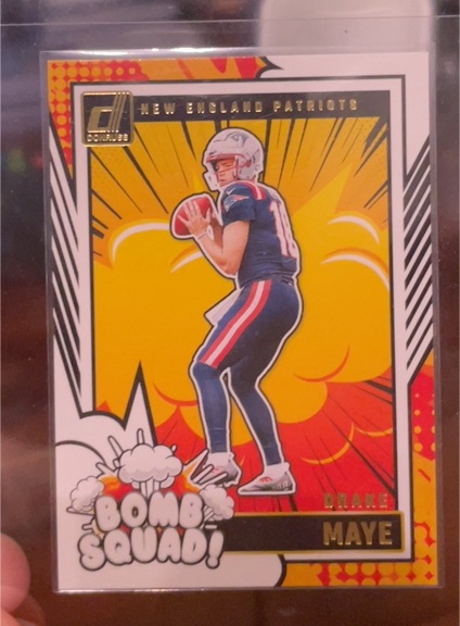 2024 Donruss #28 Drake Maye Bomb Squad — front