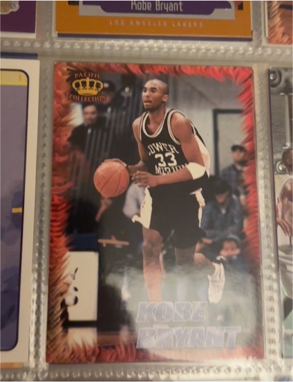 1996 Pacific Collection #RR-6 Kobe Bryant Rookie Card Lower Merion H.S. — front