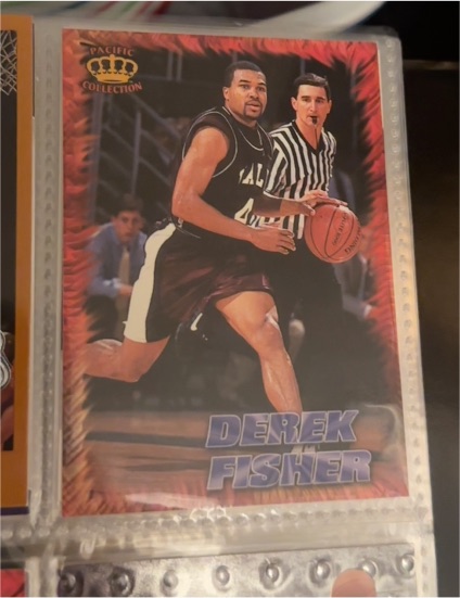 1996 Pacific #14 Derek Fisher — front