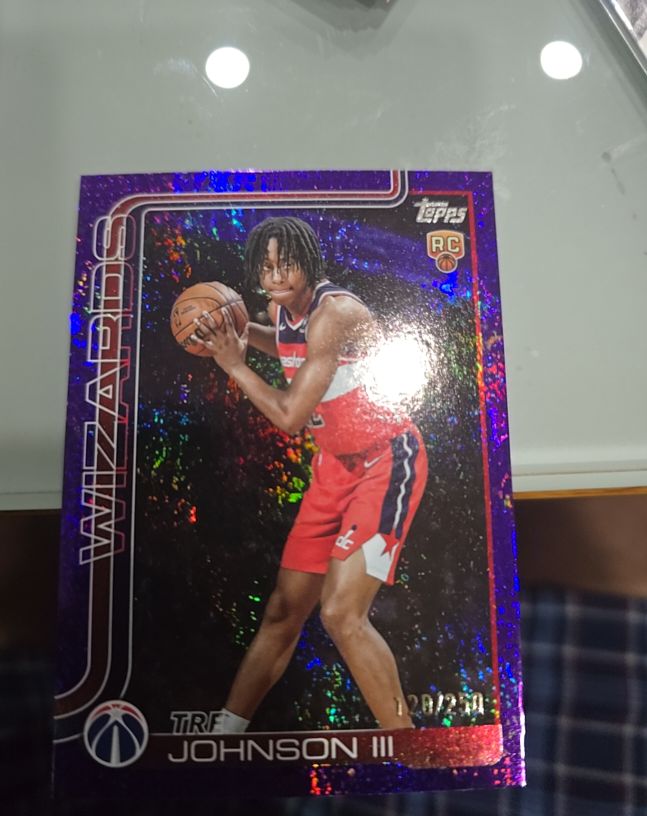 2025-26 Topps #206 Tre Johnson III — front