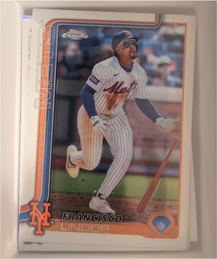 2025 Topps Chrome #170 Francisco Lindor — front