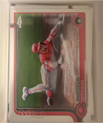 2025 Topps Chrome #174 Spencer Steer — front