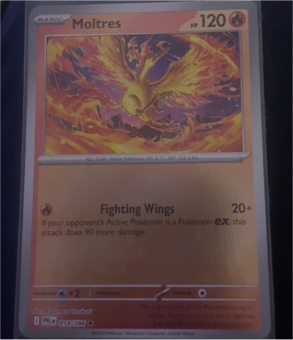 2025 Pokémon TCG Phantasmal Flames #014 Moltres — front