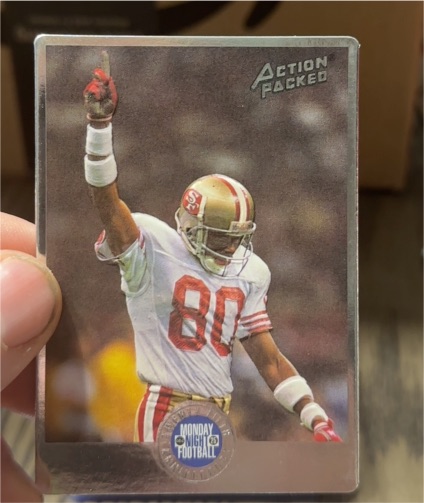 1994 Action Packed Monday Night Football #4 Jerry Rice — front