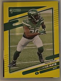 2021 Donruss #44 Marcus Maye Press Proof Premium — front