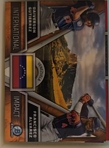 2024 Bowman Chrome #II-13 Francisco Alvarez / Daiverson Gutierrez International Impact — front