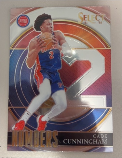 2021-22 Panini Select #40 Cade Cunningham Select Numbers — front