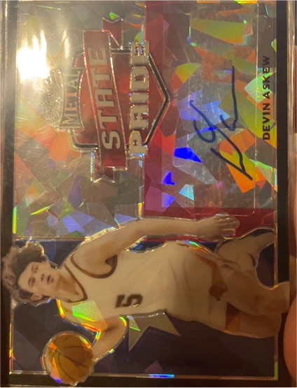 2021 Leaf Metal State Pride #SP Devin Asew — front