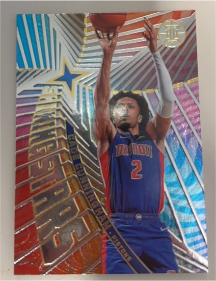 2021-22 Panini Illusions #20 Cade Cunningham Shining Stars Orange Rookie — front