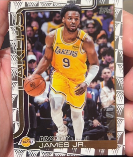 2025-26 Topps #152 Bronny James Jr. — front