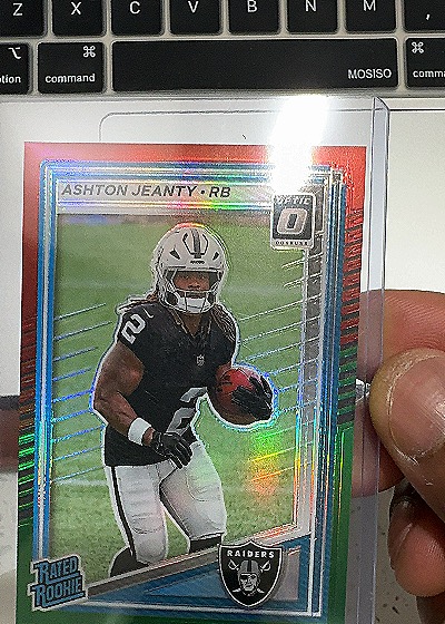 2023 Donruss Optic Ashton Jeanty Raiders Rated Rookie — front