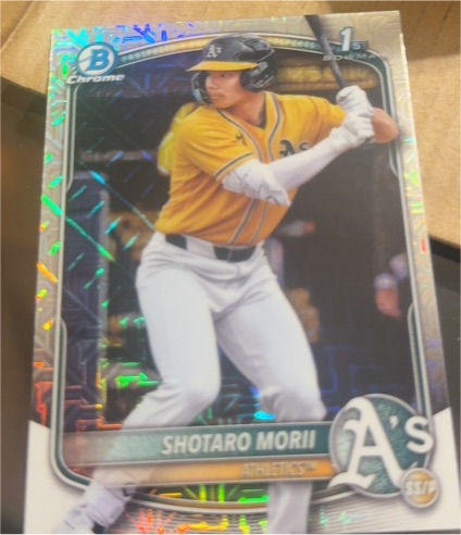 2025 Bowman Chrome #BCP-170 Shotaro Morii — front